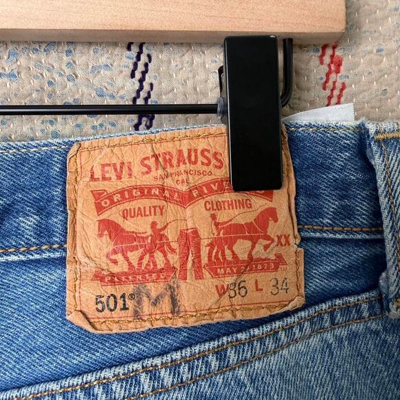 Custom wide leg baggy flared jeans size 36 x 34 - Picture 5 of 5